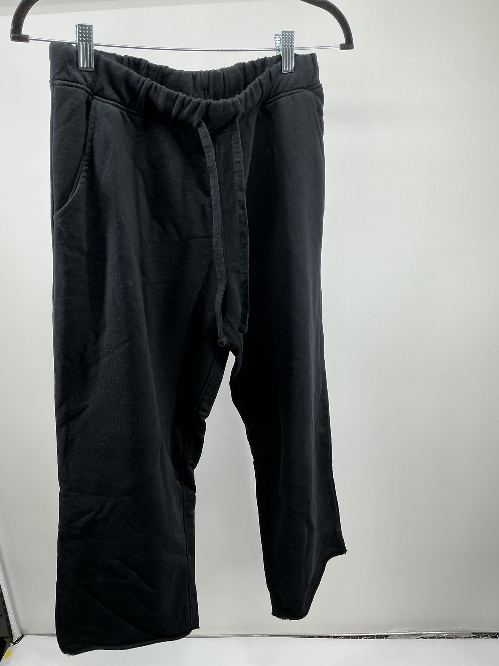 Organic French Terry Cropped Wide Leg Pants